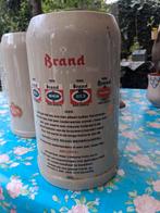 Brand bier jaarpullen 5 stuks, Ophalen, Zo goed als nieuw, Bierglas