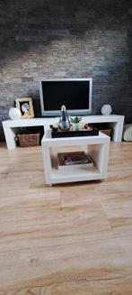 Tv meubel + salontafel (wit mdf), Ophalen, Zo goed als nieuw