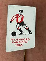 Voetbal speldje Feyenoord Kampioen 1965 (2), Verzamelen, Ophalen of Verzenden, Zo goed als nieuw, Sport