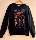 Zwarte kersttrui 'All the Jingle Ladies' - Gildan, maat S/M, Kleding | Dames, Truien en Vesten, Verzenden, Zo goed als nieuw, Maat 38/40 (M)