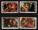 S. Tomé E Principe 1988 Christmas 4v, Postzegels en Munten, Ophalen, Overige landen, Gestempeld
