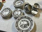 Servies Dorset England donkerbruin - wit, Ophalen, Wit, Hout, Minder dan 25 cm