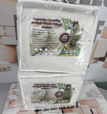 Dekbed Deken 100% engelse wol Kingsize 260x220 260-220 XL beschikbaar voor biedingen