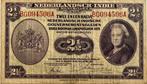 Nederlands-Indië 2,5 gulden 1943 gebruikt in Nieuw-Guinea, Postzegels en Munten, Bankbiljetten | Nederland, Ophalen of Verzenden