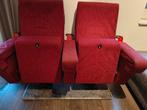Bioscoopstoelen - Dubbele Zitplaats, Huis en Inrichting, Stoelen, Ophalen, Gebruikt, Twee, Vintage