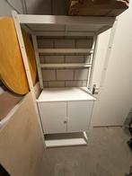 IKEA Bror stellingskast met kastelement (wit), Ophalen, Gebruikt