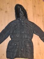 Winterjas zwart met capuchon maat 152/158, Meisje, Ophalen of Verzenden, Zo goed als nieuw, Bonprix