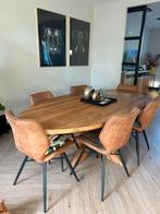 Teak houten tafel  220 x 110, Ophalen, 100 tot 150 cm, 200 cm of meer, Zo goed als nieuw