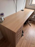 Z.g.a.n Ikea bureau Lagkapten + ladeblok Alex, Huis en Inrichting, Bureaus, Ophalen, Zo goed als nieuw, Bureau