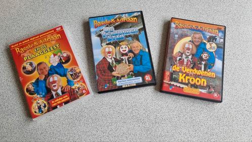 3x Bassie en Adriaan - Plaaggeest - Verzonken Stad, Cd's en Dvd's, Dvd's | Kinderen en Jeugd, Zo goed als nieuw, Film, Avontuur