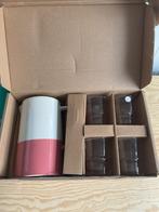Postcodeloterij water karaf glazen set nieuw in doos, Ophalen, Nieuw