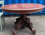 Antieke eiken tafel snijwerk franse eettafel antiek eiken, Ophalen