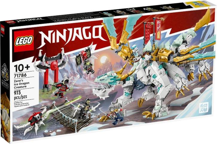 Lego Ninjago 71786 Zane's Ice Dragon Creature, Kinderen en Baby's, Speelgoed | Duplo en Lego, Nieuw, Lego, Complete set, Ophalen of Verzenden