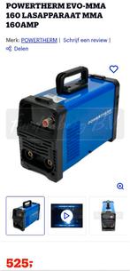 Powertherm evo-mma 160 lasapparaat mma 160 amp, Ophalen of Verzenden, Nieuw, 150 tot 250 ampère, Elektroden
