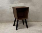 Outlet - Walnoot LP Platenmeubel voor platenspeler en vinyl, Ophalen of Verzenden, Zo goed als nieuw, 12 inch