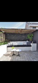 4x Zwarte kussenhoes IKEA (outdoor), Tuin en Terras, Tuinmeubel-accessoires, Ophalen of Verzenden, Zo goed als nieuw