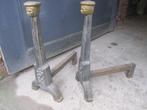 2 decoratieve haardbokken, vuurbokken 57hx44langx25br, Huis en Inrichting, Haarden, Ophalen, Zo goed als nieuw