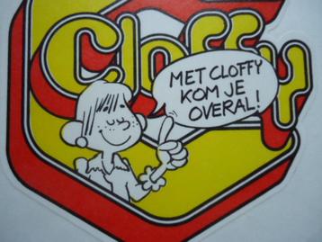 sticker oud Cloffy strip jan van Haasteren retro vintage beschikbaar voor biedingen