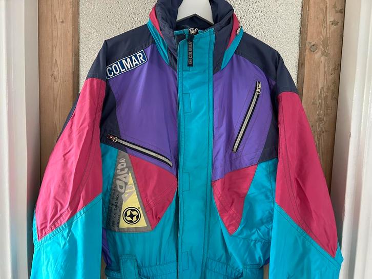 Retro Vintage Fout Skipak Colmar 52 L, Kleding | Heren, Wintersportkleding, Zo goed als nieuw, Pak, Maat 52/54 (L), Ophalen of Verzenden