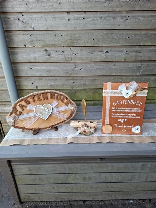 Bruiloft wedding feest decoratie pakket "Gastenboek", Hobby en Vrije tijd, Feestartikelen, Zo goed als nieuw, Versiering, Geboorte of Huwelijk