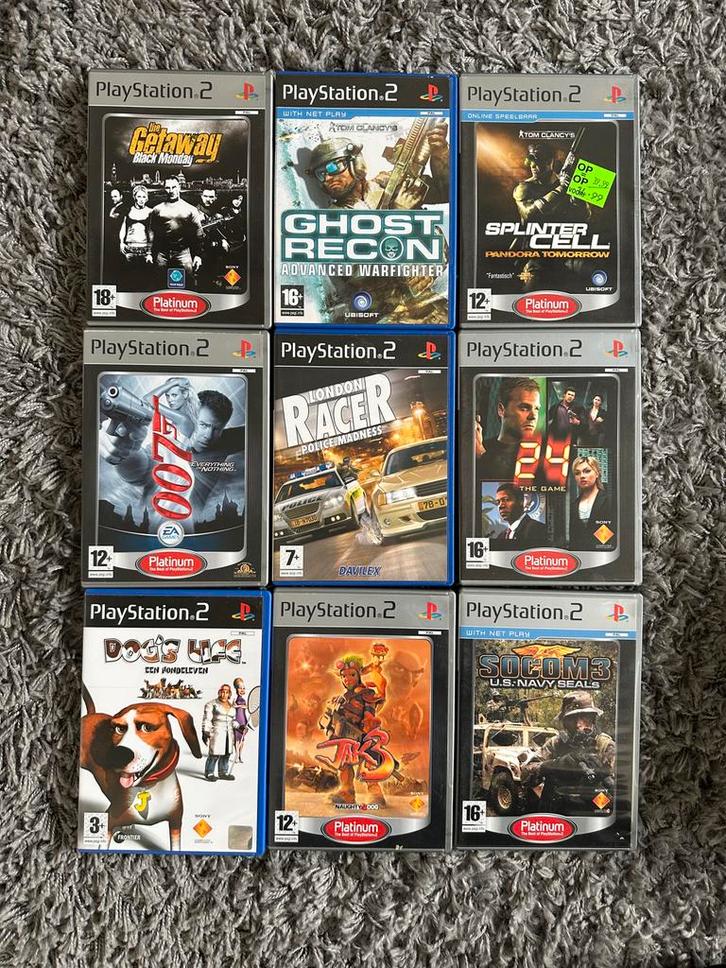 PS2 Games Collectie - 9 Titels, Spelcomputers en Games, Games | Overige, Gebruikt, Overige genres, 1 speler, Vanaf 3 jaar, Eén computer