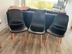 JYSK JONSTRUP dining chairs, Ophalen, Scandinavian, black, Drie, Zwart