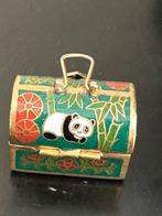Chinees cloisonne miniatuur box + vingerhoed panda, Ophalen of Verzenden