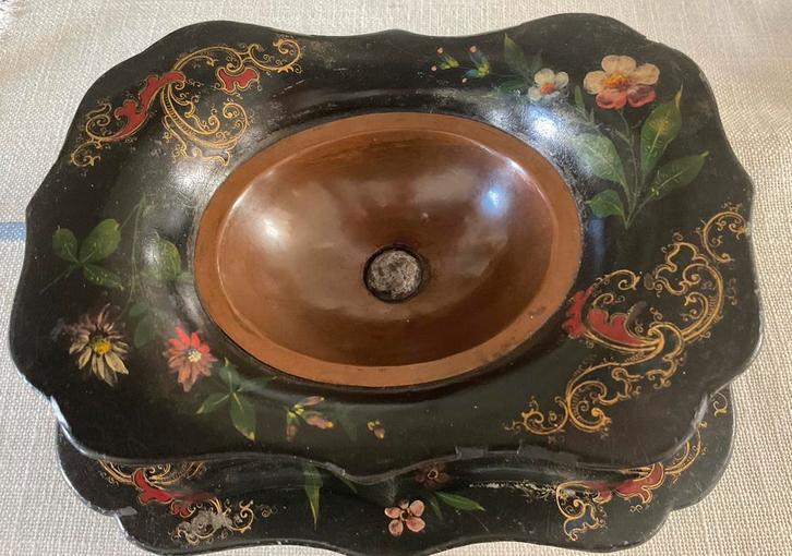 Schitterend antiek handgeschilderd pijpencomfoor, Antiek en Kunst, Antiek | Overige Antiek, Ophalen of Verzenden