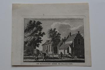 MAARSSEN ROOMSCHE KERK Mooie kwaliteit Kopergravure 1790 GZ4 beschikbaar voor biedingen