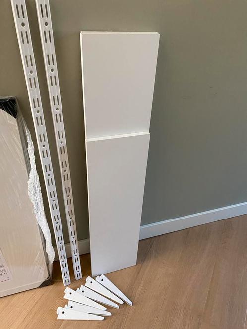 F-Systeem Wandrailsysteem drager rail plank wit duraline, Huis en Inrichting, Woonaccessoires | Wandplanken en Boekenplanken, Zo goed als nieuw