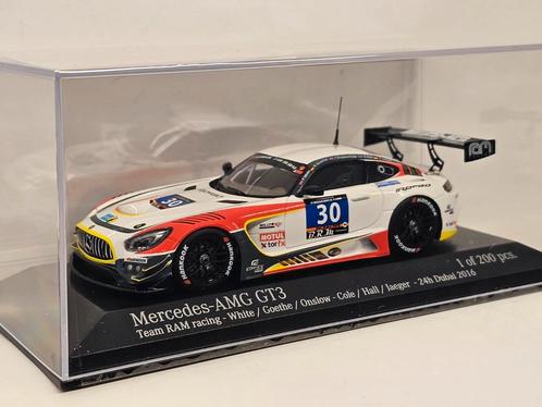 Minichamps Mercedes-AMG GT3 24h Dubai 1:43, Hobby en Vrije tijd, Modelauto's | 1:43, Nieuw, Auto, MiniChamps, Ophalen of Verzenden