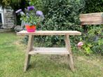 Houten sidetable, Huis en Inrichting, Tafels | Sidetables, Ophalen, Gebruikt, 50 tot 100 cm, Minder dan 25 cm