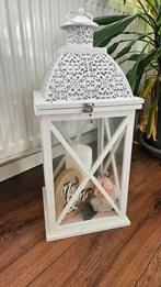 Witte Lantaarn, Huis en Inrichting, Ophalen, 50 tot 75 cm, Wit, Zo goed als nieuw