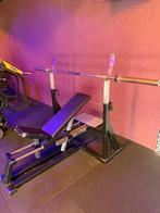 Multifunctionele (incline) chest press. Bankdruk, Ophalen, Zo goed als nieuw, Fitnessbank
