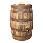 Houten regenton 160 liter gemaakt van Whisky vat + deksel, Tuin en Terras, Regentonnen, Nieuw, Met kraantje, 150 liter of meer