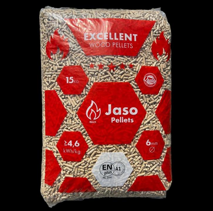 Halve pallet Jaso pelletkorrels zak á 15kg, Tuin en Terras, Haardhout, Minder dan 3 m³, Ophalen of Verzenden