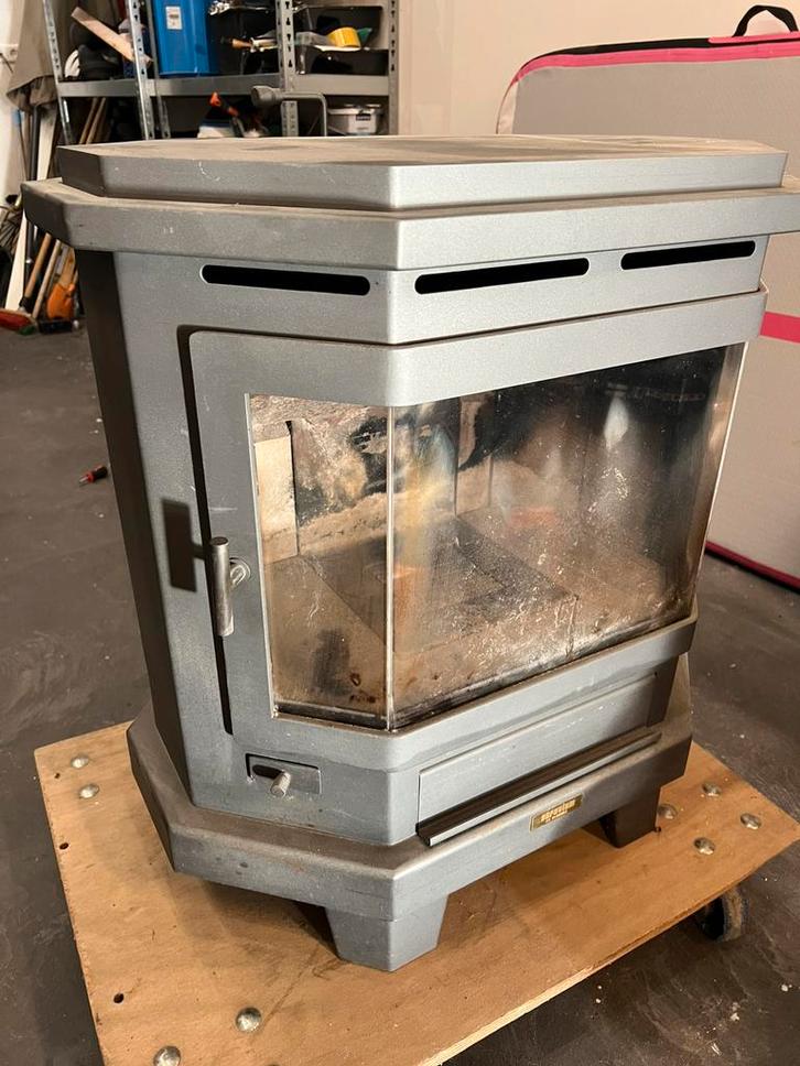 Houtkachel Eurovlam, Huis en Inrichting, Kachels, Gebruikt, Vrijstaand, Houtkachel, Hout, Ophalen