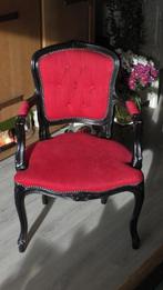 Brocante stoel, Huis en Inrichting, Stoelen, Ophalen, Gebruikt, Eén, Rood