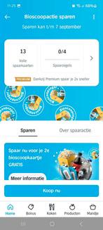 AH digitale Bioscoopzegels aangeboden, Ophalen, Overige soorten, Zegels, Bonnen of Punten