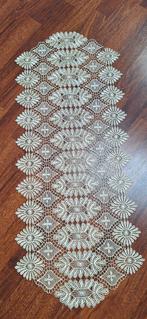 Gehaakt Tafelkleed - 96x40 cm - Gebroken Wit, Minder dan 50 cm, Gebruikt, 50 tot 100 cm, Vintage