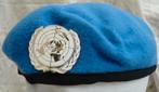 Baret Beret, UN/VN Vredesmacht, UNPROFOR, maat 59, 1990s.(3), Ophalen of Verzenden, Landmacht, Nederland, Helm of Baret