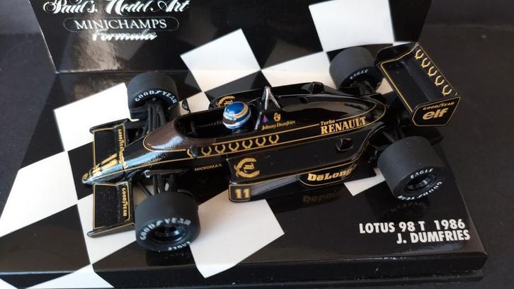 Lotus Renault 98 T 1986 John Player 1:43 Minichamps Pol, Hobby en Vrije tijd, Modelauto's | 1:43, Nieuw, Auto, MiniChamps, Ophalen of Verzenden
