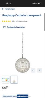 Carballo Plafondlamp/Hanglamp Transparant, Ophalen of Verzenden, Zo goed als nieuw, Metaal