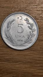 Turkije - 5 Lira 1976 (D3), Verzenden, Overige landen, Losse munt