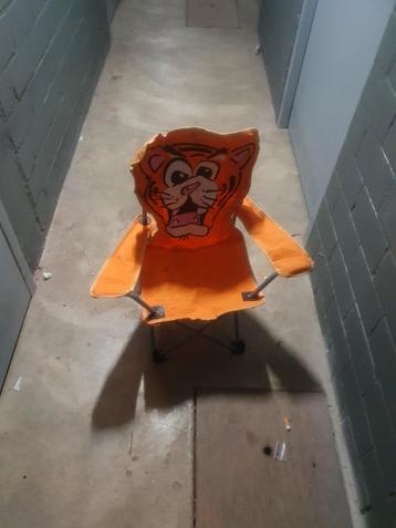 Leuke kinder strandstoel met tijgerprint beschikbaar voor biedingen