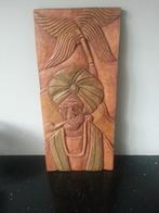 Oud paneel houtsnijwerk met arabische afbeelding, Antiek en Kunst, Kunst | Beelden en Houtsnijwerken, Ophalen of Verzenden