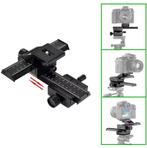 Aluminium 4-Weg Macro Scherpstellen Focus Rail Slider, Audio, Tv en Foto, Fotografie | Statieven en Balhoofden, Ophalen, Zo goed als nieuw