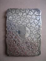2. Antiek Victoriaans sterling zilver card case 19e eeuw, Antiek en Kunst, Ophalen of Verzenden, Zilver