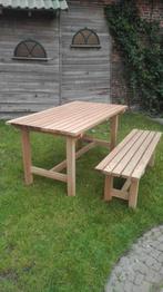 Houten tuintafel 148/81/73 cm, Ophalen, Gebruikt, Rechthoekig, Hout