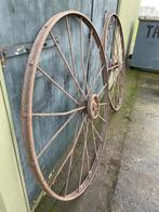 Oude stalen kar wielen, Antiek en Kunst, Ophalen